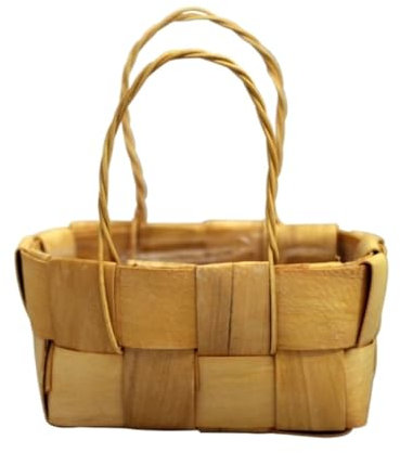 HYKJCSS Huevera Gallina Cesta De Mimbre para Flores De Ratán, Cestas De Flores para Bodas, Cesta Tejida para Dulces Y Huevos para Decoración De Jardín Hueveras