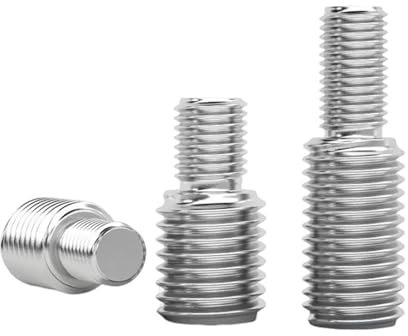 Generisch 304 Edelstahl Doppelkopf-Transferschrauben M3 M4 M5 M6 M8 M10 M12 M14 M16 M20 Gewindeadapter Stecker auf Stecker Konvertierungsschraube(5pcs M6x10-M8x10)
