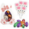 Chocolate de Pascua, Surtido de Dulces de Pascua, Huevo de Chocolate de Primera Calidad, 10 Huevos de Pascua de Chocolate + 5 Gomitas de Conejito, Dulces de Pascua, Regalo de Pascua para Niños Adultos