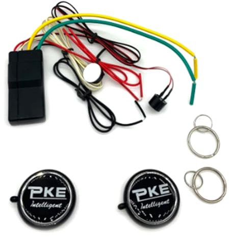 Muuoeou 2,4-G-RFID-Wegfahrsperre, Kabellose Motorsperre, Autoalarm, Anti-Hijacking-Schaltung, Abschaltung, Automatisches Entriegelungsgerät, Langlebig, Einfache Installation, Einfach zu Bedienen