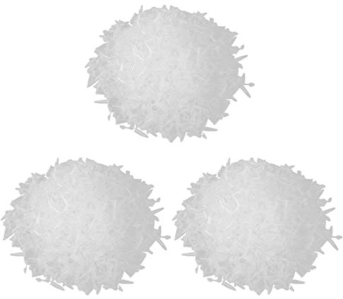 Remingtape Lot de 3000 tubes de centrifugeuse en plastique imprimés de laboratoire transparent 0,5 ml