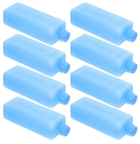 Hemobllo Reusable Ice Packs for Air Conditioner Cooling Crystal Box Freezer Blocks for Portable Coolers Camping Picnic and Home Use 8Pcs 4.5 X 1.6 X 1.2 Inches