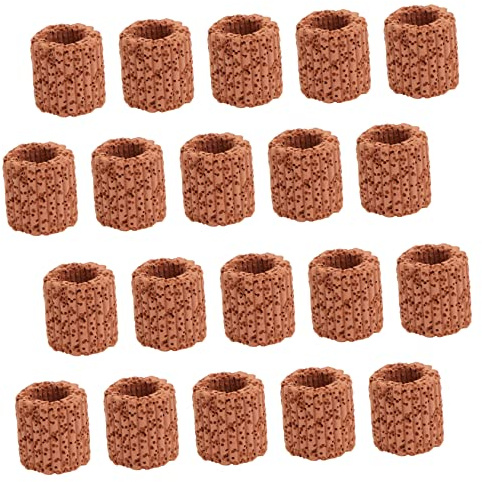 CAXUSD 20pcs Water Plant Fixed Rings Pottery Anchors for Fish Tank for Aquatic Landscape and Decoration Sinks Easily No Bottom Required