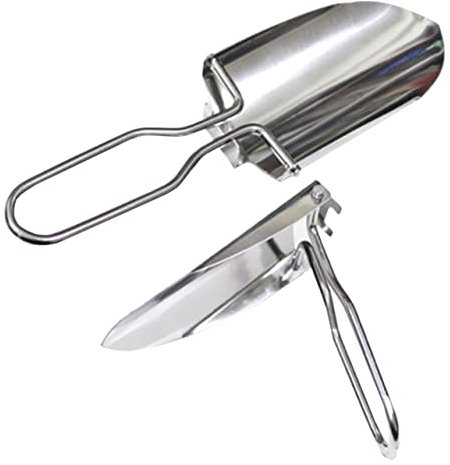 Abaodam 2 Pala Pieghevole Multifunzione Attrezzo Giardinaggio e Resistente per Escursioni e Attività Outdoor Antiscivolo e Design