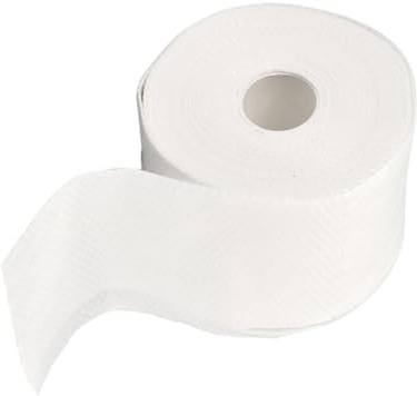 BIUDECO Toallitas Desechables De Tela No Tejida Doble Rejilla 18 m Rollo Blanco, Toalla De Limpieza Higiénica, Suave y Resistente Para Cuidado Facial, Maquillaje y Eliminación De Esmalte, Uso Diario