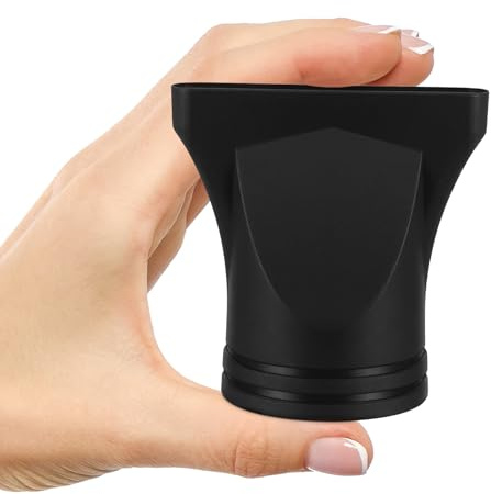 Ugello Diffusore Phon Nero in Nylon 2 Pezzi per Asciugacapelli | Diffuser Hair Dryer, Diametro Uscita 4-4, 6cm, Flusso Potente e Leggero