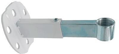 Fissaggio a muro per vaso espansione - staffa telescopica per vaso di espansione, supporto a Muro, Attacchi 1, con Kit di Montaggio e coperture
