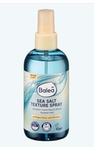 Balea Sea Salt Texture Spray, Natürlich-Matte Beach Waves, Flexibler Halt, Vegan