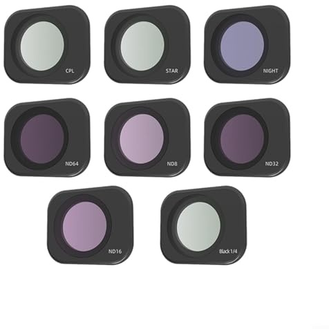 ND Set di filtri per DJ Lito1/X1, vetro ottico HD multistrato, accessori CPL/UV/ND in lega di alluminio per fotografia di droni (F)