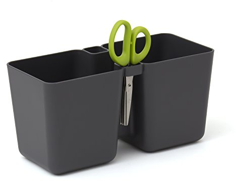 Graphite Herbes Pot de Fleur Plastique Double Twins Cube avec Ciseaux à Herbes