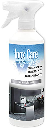 Inox Care 500 ml + Vaporisateur - Nettoyant et produit de rinçage protecteur pour acier inoxydable
