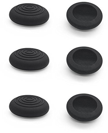 Analog Silicone Thumb Stick Grip Joystick Caps Cover for PS4 PS3 Xbox 360 Xbox One Game Controllers (6 pcs Black)