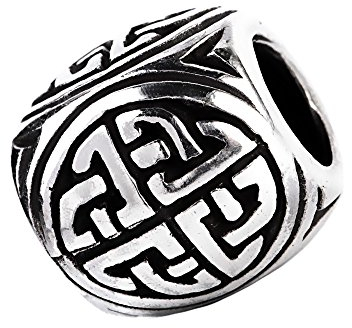 NKlaus Haar Bartschmuck SURAS Wikinger Knoten 925er Sterlingsilber Silber 7667