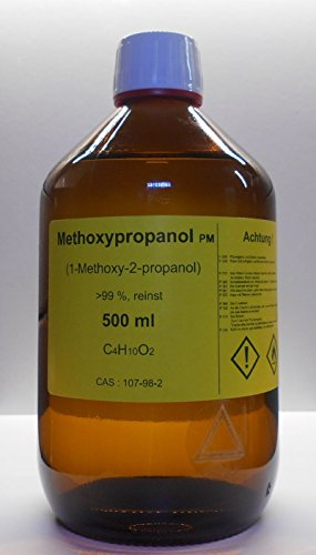 500 ml de propanol 99%, 1-Methoxy-2-propanol, solvant pour les couleurs d'impression et résines solubles à l'eau solubles