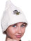 Ger3as Sauna Hat for Men and Women 100% Cotton with Embroidery Wellness Hat (UK, Numeric, 6 7/8, 7 1/2, White)