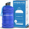 HYDRATE XL Jug 2.2 Litre Water Bottle - BPA Free, Flip Cap, Leak Proof Big Water bottle Ideal for Gym, Adults, Clear Water Container Large Sports Bottle, Extra Strong Material (Frosted Blue)