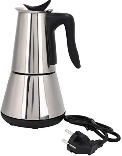 MXBAOHENG Electric Moka Pot Espresso Coffee Maker 6 Cups Coffee Mocha Pot Stainless Steel (220V)