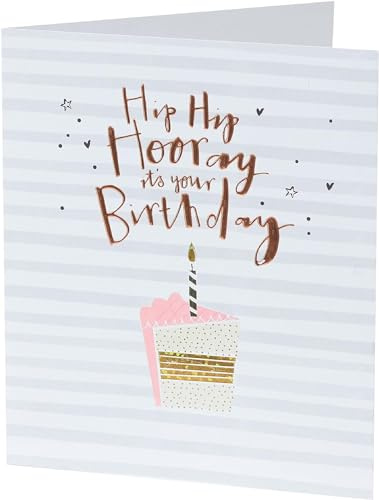 UK Greetings Geburtstagskarte für sie/Freundin | Kuchen-Design | 13,7 x 15,9 cm