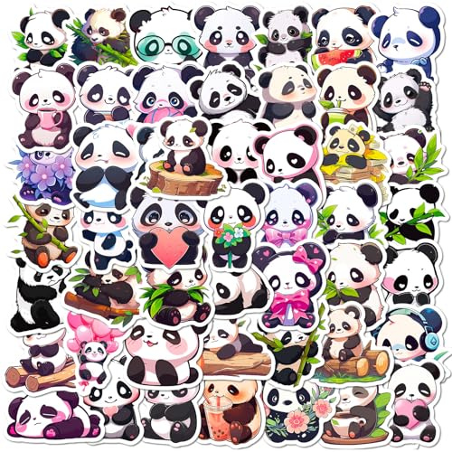 Mistree Aufkleber Panda Kinder, Bastelset Panda Niedlich, 5 CM