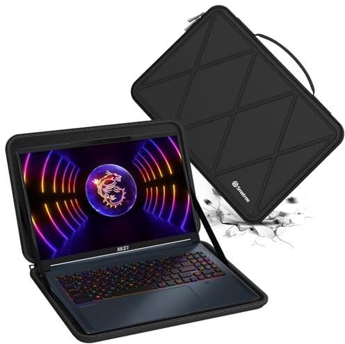 Smatree Hard Eva Schutzhülle Tasche Kompatibel für 16 Zoll MSI Stealth 16-Studio Series/MercedesAMG A13VG-236/AI Studio A1V Laptop Tasche(X8287) | Kompatibel mit MSI Summit/Stealth A16 AI+, Stealth 16 Studio A13VG/16 AI Studio A1V/16 MercedesAMG A13VG, Hülle (X8287)