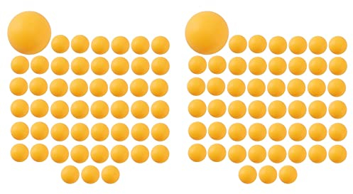 Evenden 100 Pack Premium Ping Pong Bälle Fort Geschrittener Training Tischball Leichte, Langlebige, Nahtlose Bälle Orange