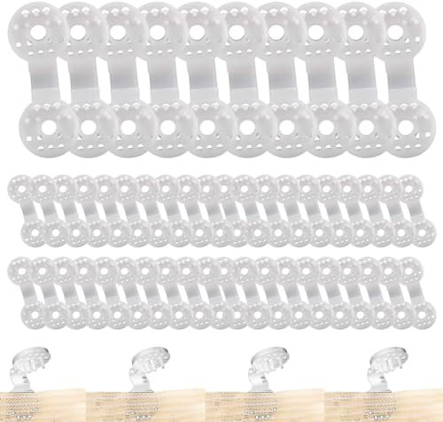 Pinza de lona para invernadero – Lote de 50 clips de fijación | Pinzas para red de parasol, red antipájaros, red de jardín, accesorios de tela de sombra, 10,5 x 3,8 cm.