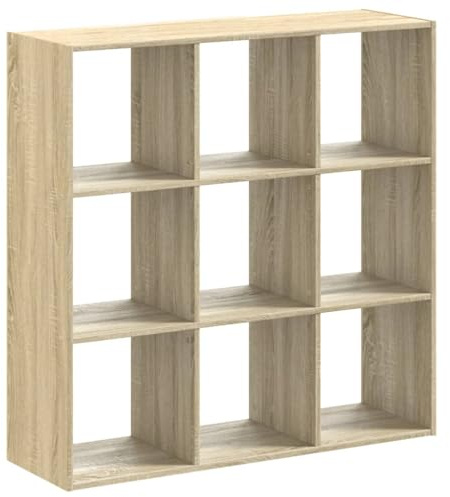 vidaXL Bücherregal Sonoma-Eiche 102x32x102 cm Holzwerkstoff