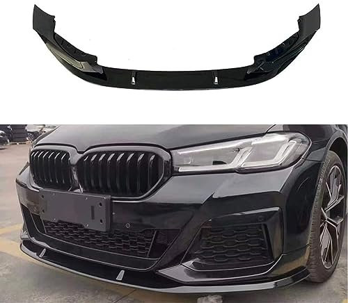 YHQKJ Auto Frontspoiler Lippe für BMW 5 Series G30 G38 2021, Spoilerlippe Splitter Frontstoßstange Lip Spoiler Antikollisionsschutz Body Kit Zubehör
