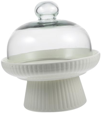 PRETYZOOM Présentoir à Gâteaux Porcelaine Grand Plateau à Fruits Assiette à Bonbons Pied Support à Cupcakes Élégant Et Stable Pour Table à Manger