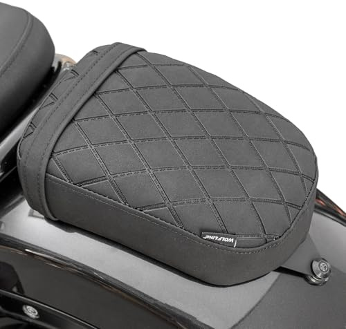 Motorcycle Rear Passenger Comfort Seat Fit for CMX1100 Rebel 1100 2021 2022 2023 2024 2025 2026, Pressure Relief Soft Leather Back Pillion Saddle Cushion Pad, Black