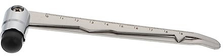 MAGICLULU 1pezzi Martello Neurologico Per Riflessi Plessore Pratico Martello Diagnostico in Inox e Pp Per Test Articolari e Riflessi Nervosi Utilizzabile in Ospedali e Cliniche