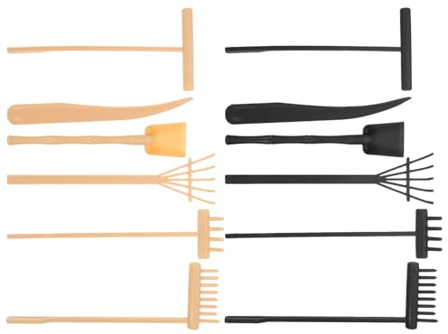 Didiseaon Zen Garden Rake Tools Smooth Polished Sand Rakes for Desktop Meditation DIY Sand Garden Accessories for Stress Relief Craft Japanese Style Tabletop Decor