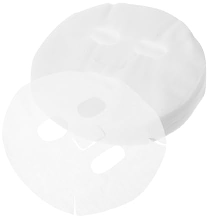 CIYODO Selbstgemacht Tuchpads 100 Stück Weiß Vorgestanzte Papiermasken Spa Hautpflege Für Frauen Atmungsaktiv Weich Hautrichtige Anwendung
