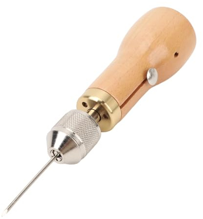Alomejor Kit de Punzón para Coser a Mano, Estructura Resistente para Zapatos, Bolsos, Tiendas de Campaña, Uso Diario, Fácil de Enhebrar