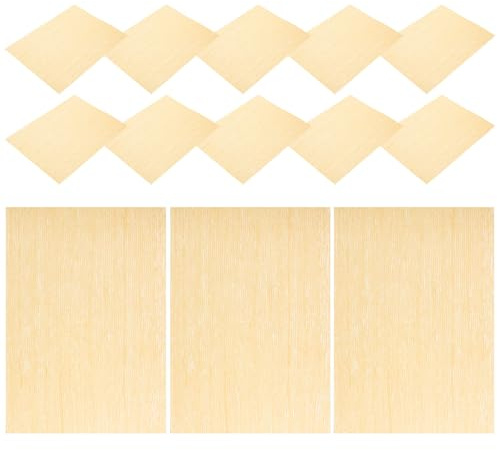 VILLCASE 15 Pezzi Materiali per Diorama in Legno per Pavimentazione Miniatura Aspetto Realistico e Facile da Usare, per Progetti Fai da Te e Modellismo Hobbistico