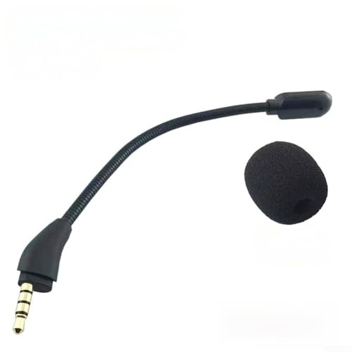 NEIQIUWING mikrofon reservdel för 3 headset – brusreducering flexibel arm och svart 120 mm
