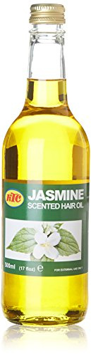 KTC Jasmine Hair Oil Leaving Hair Feeling Hydrated and Healthy 500 ml | Soin quotidien non gras pour cheveux secs, frisés ou traités - parfum floral apaisant