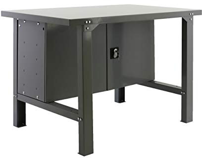 Simon Rack Banco de Trabajo Taller, Capacidad Carga 600 kg, 830x1500x730 mm, Mesa de Trabajo, Guarda Herramientas, Gris - BT6