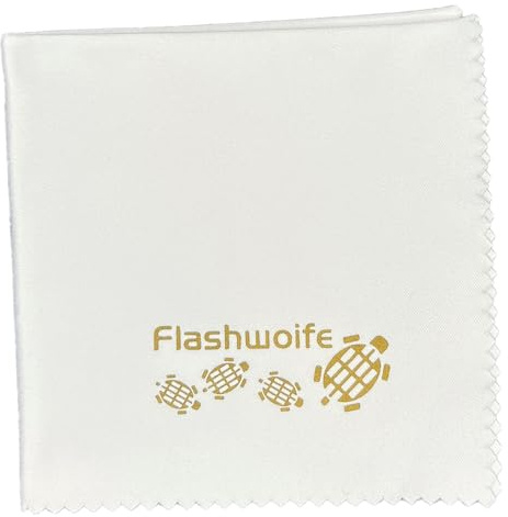 Flashwoife Turtle-RT20W extra fine in microfibra (Nano-fibra) panno di pulizia 20x20 cm, bianco
