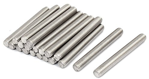 sourcing map 20 Stück Gewindestangen M8x70mm Edelstahl 304 Gewindestift Metrischem Vollgewinde Bar Gewindestäbe für Befestigung CNC-Werkzeugmaschinen 3D-Drucker Industrie Geräte