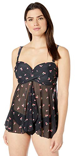 Smart & Sexy Damen Bandeau-Tankini mit Rüschen - Mehrfarbig - 95 D