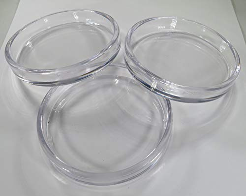 Untersetzer für Klavier Flügel Möbel aus Kunststoff/Polycarbonat; transparent; außen 86,5 mm Ø -3 Stück-