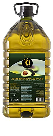 Aceite de aguacate Casalbert. Ideal para cocinar a altas temperaturas o para usar frío en ensaladas. 5 litros