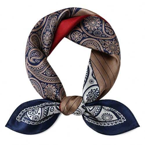 MAIRY Damen Schal Seidentuch Bandana Halstuch Kopftuch Schals DF-M72