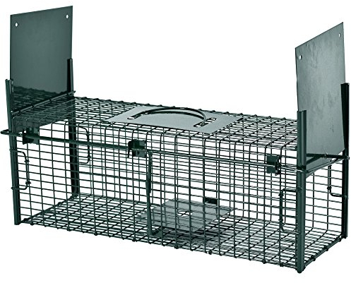 WAIDMEISTER Lebendfalle Secure-S 53 cm - zuverlässige & sichere Tierfalle mit 2 Eingängen - sofort einsatzbereit & wetterfest - Rattenfalle mit Bissschutz - ideal für Ratten, Iltis, Marder