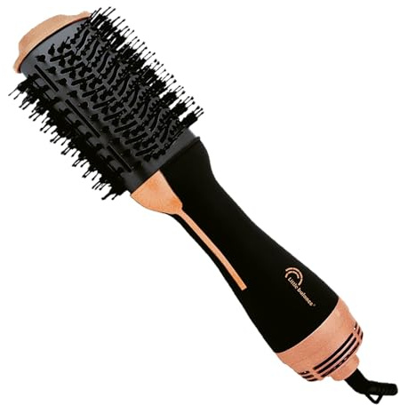 LITTLE BALANCE 8621 Ionic Volume & Style, Brosse soufflante, Brosse chauffante, 3 températures, Sécher, Brosser, Lisser, Brushing, Volume, Technologie Ionique,1000 W, Noir