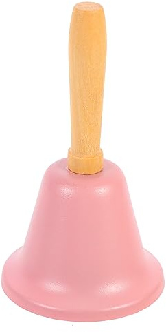 HOODANCOS Weihnachtsglocke Mit Holzgriff Metall Nostalgische Handglocke Für Festliche Dekoration Laut Und Klarer Für Und Weihnachtsfeiern