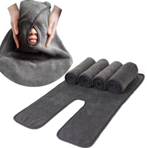 Gesichtshandtücher für Kosmetikerinnen, weich, Spa-Handtücher für die Gesichtsbehandlung, Massagehandtücher Spa, Gesichtshandtücher für das Gesicht, professionelle Mikrofaser-Ges(Grau_5er-Pack)