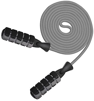 BCOATH Duplex Lager Springseil Gewichtetes Fitness Seil Für Erwachsene Studenten 7mm Grau Workout