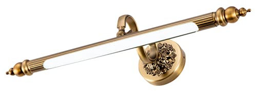 SSNCcNC Ø51cm, Amerikanischen Spiegellampe LED Vintage Badleuchte Badezimmer Spiegelleuchte Wasserdichte Badlampe Kein Flimmern Wandleuchte Schrankleuchte Schminklicht 4500K